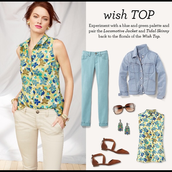 CAbi Tops - CAbi Spring 2017 Limited Edition print Wish Top XL